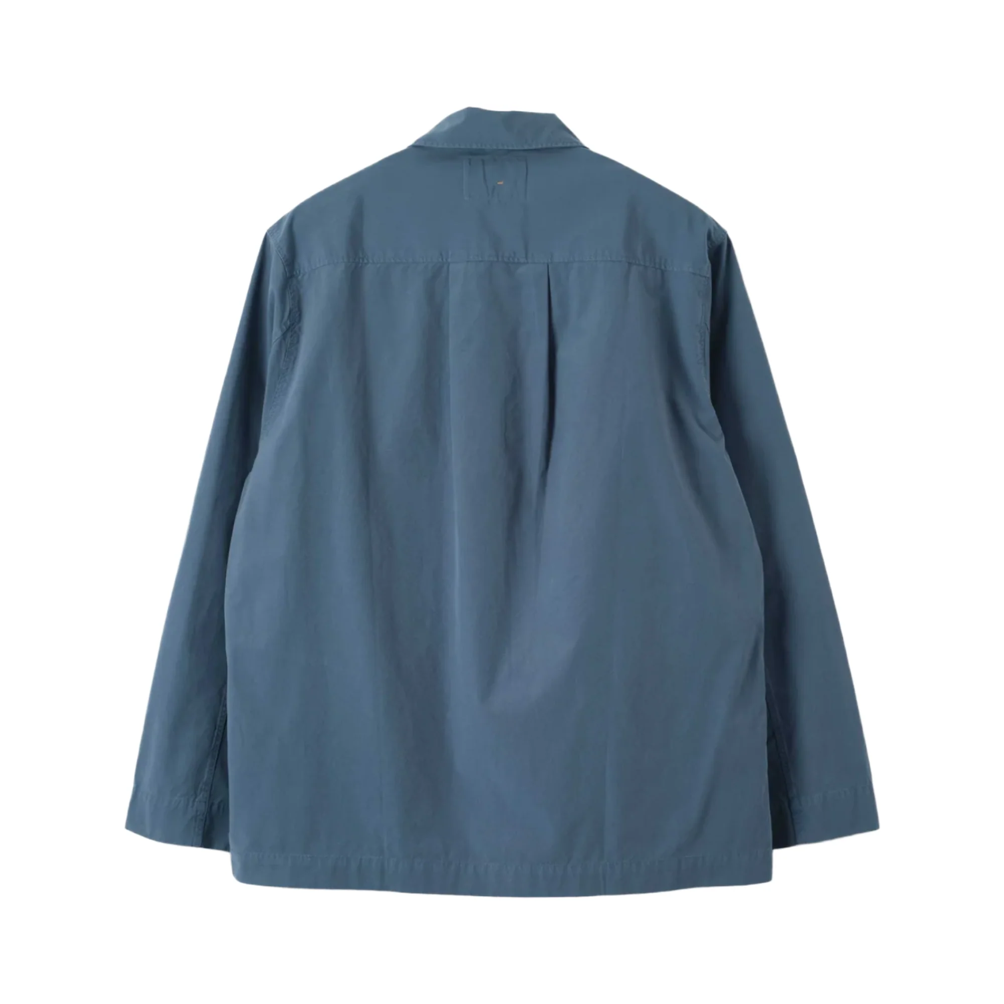MHL. by Margaret Howell Long Sleeve Half Zip Pull On Shirt Uniform Blue - Image 2